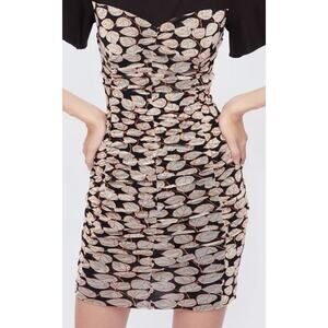 DVF Diane Von Furstenberg Strapless Annalise Dress Printed NO SLEEVES Small